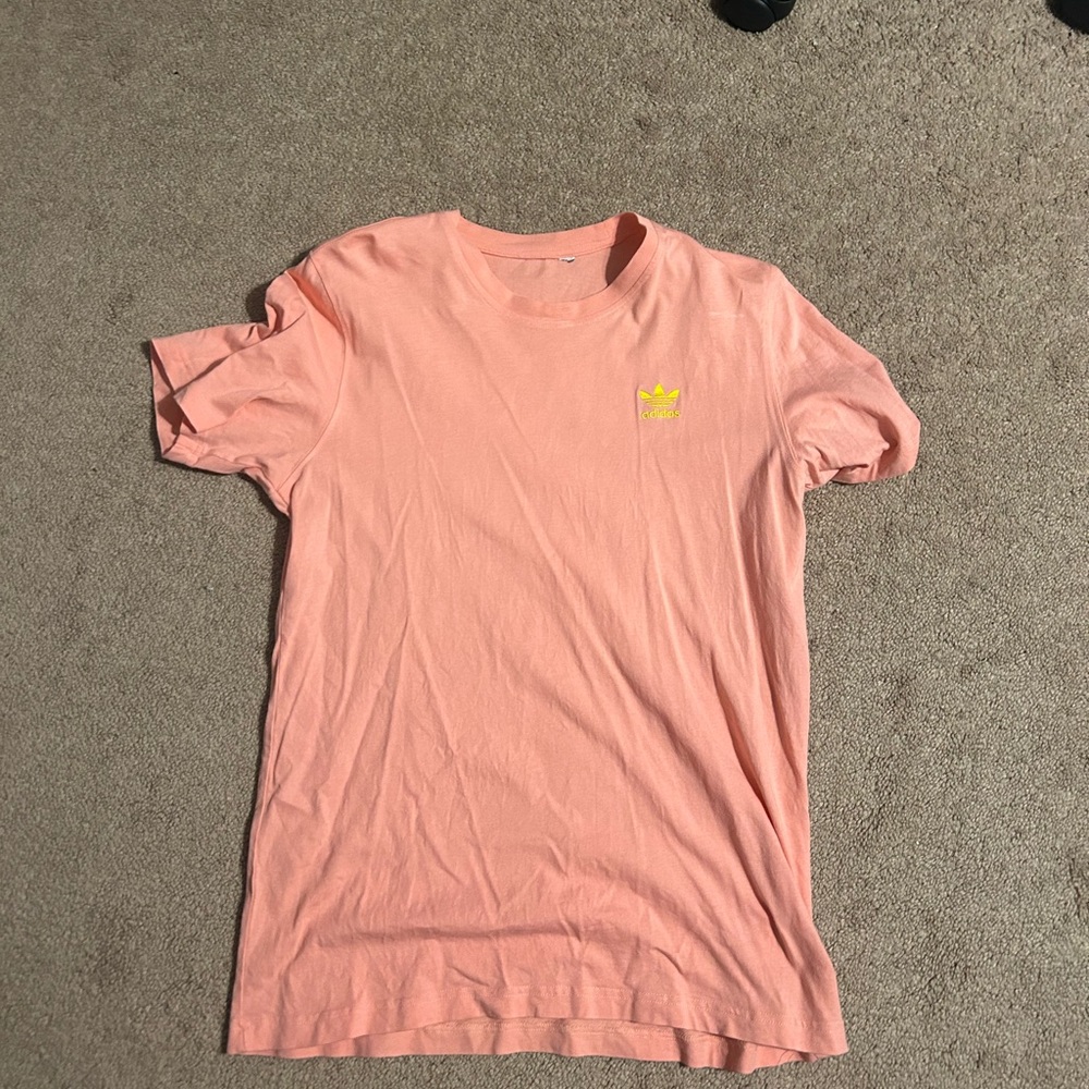 Adidas Sport Orange Mens Tshirt Size Small
